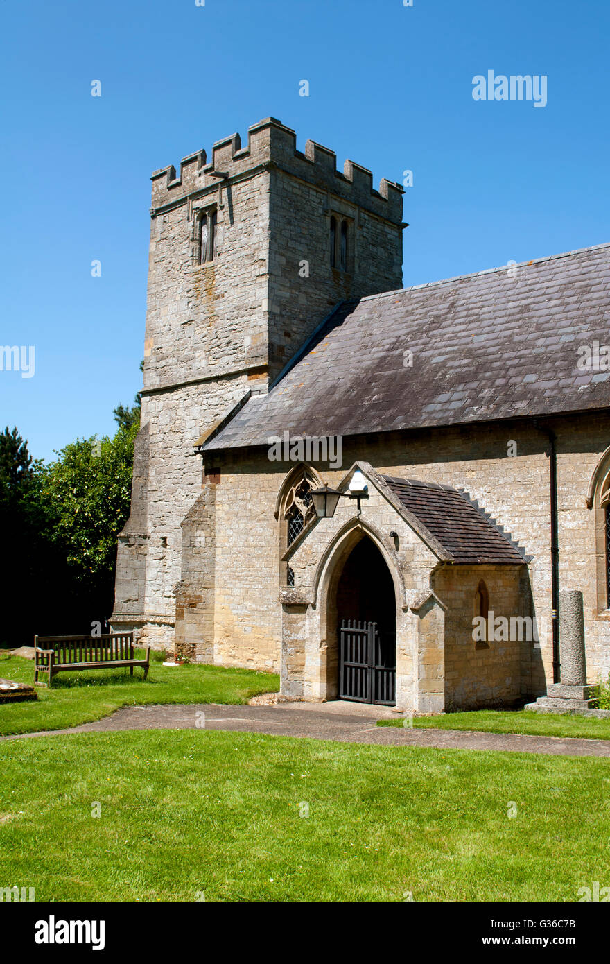 St. Margaret`s Church, Alderton, Northamptonshire, England, UK Stock